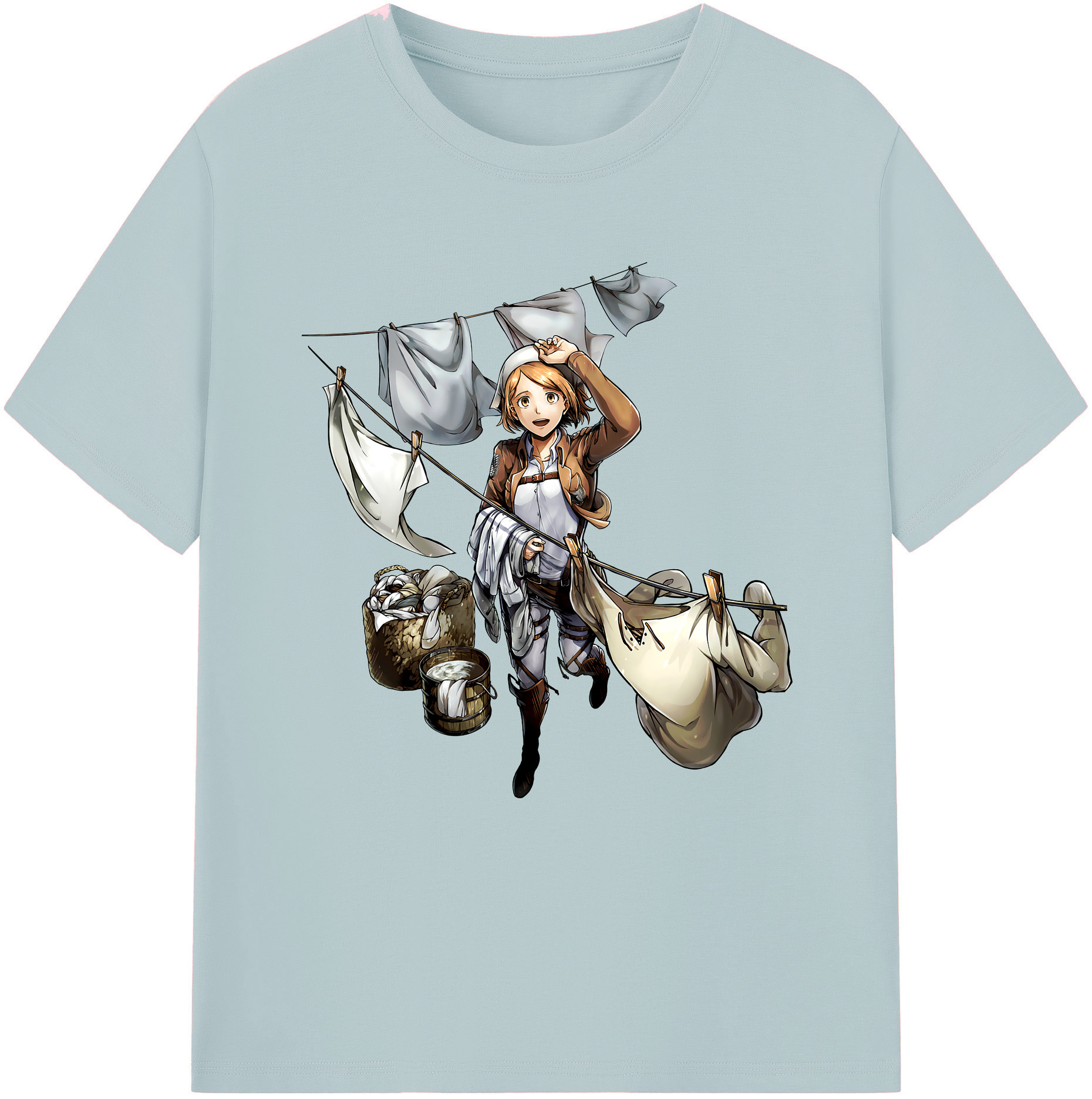 （画像用） 進撃の巨人 ペトラ·ラル Attack on Titan Petra Rall 綿100％半袖Tシャツ（フロントプリント）